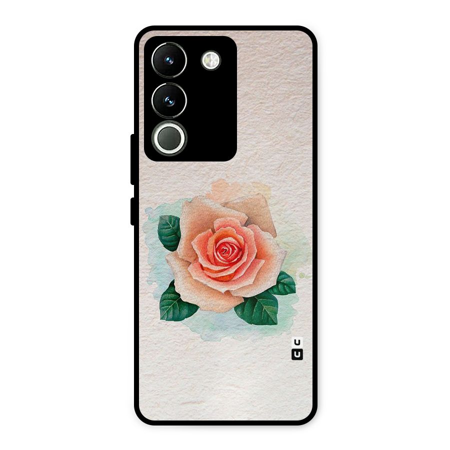 Flower Water Art Metal Back Case for Vivo Y200