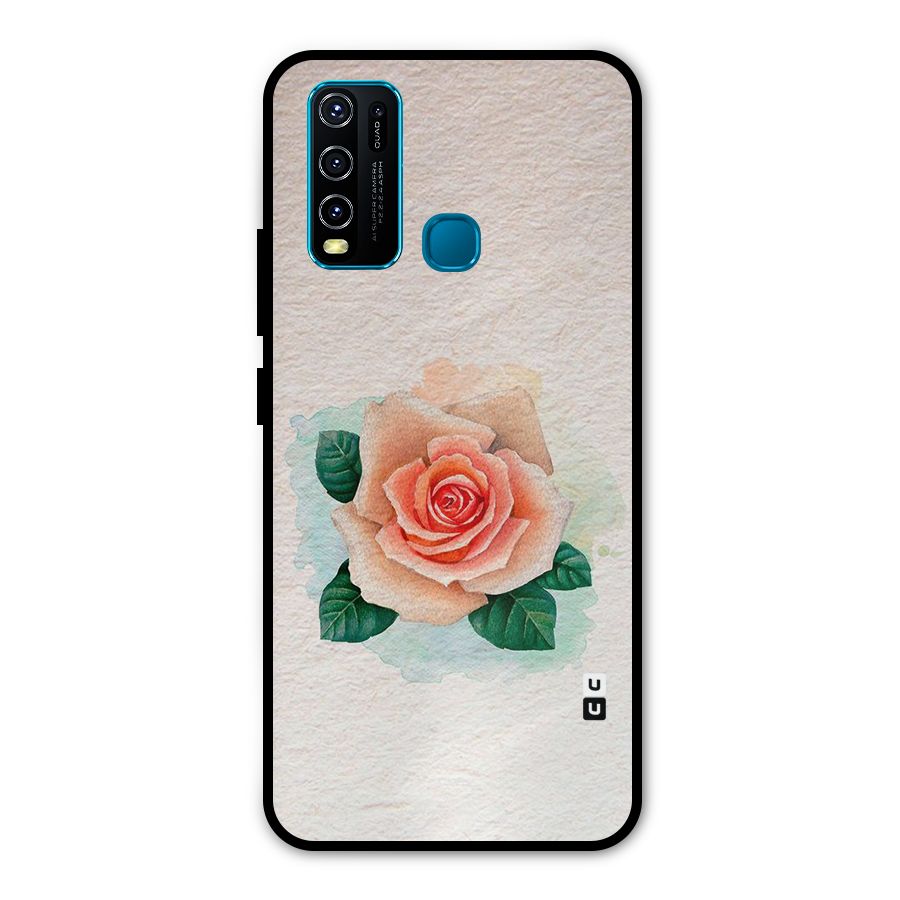 Flower Water Art Metal Back Case for Vivo Y50