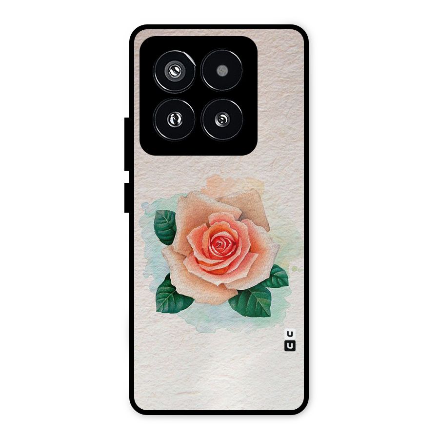 Flower Water Art Metal Back Case for Xiaomi 14 Pro