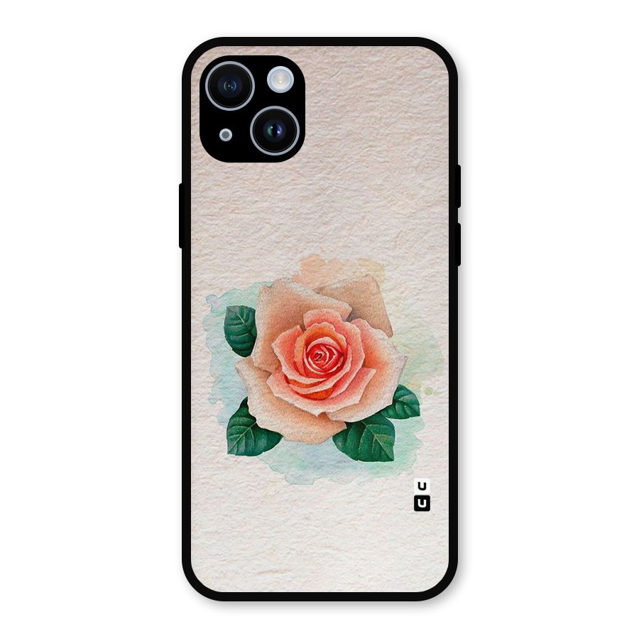 Flower Water Art Metal Back Case for iPhone 14