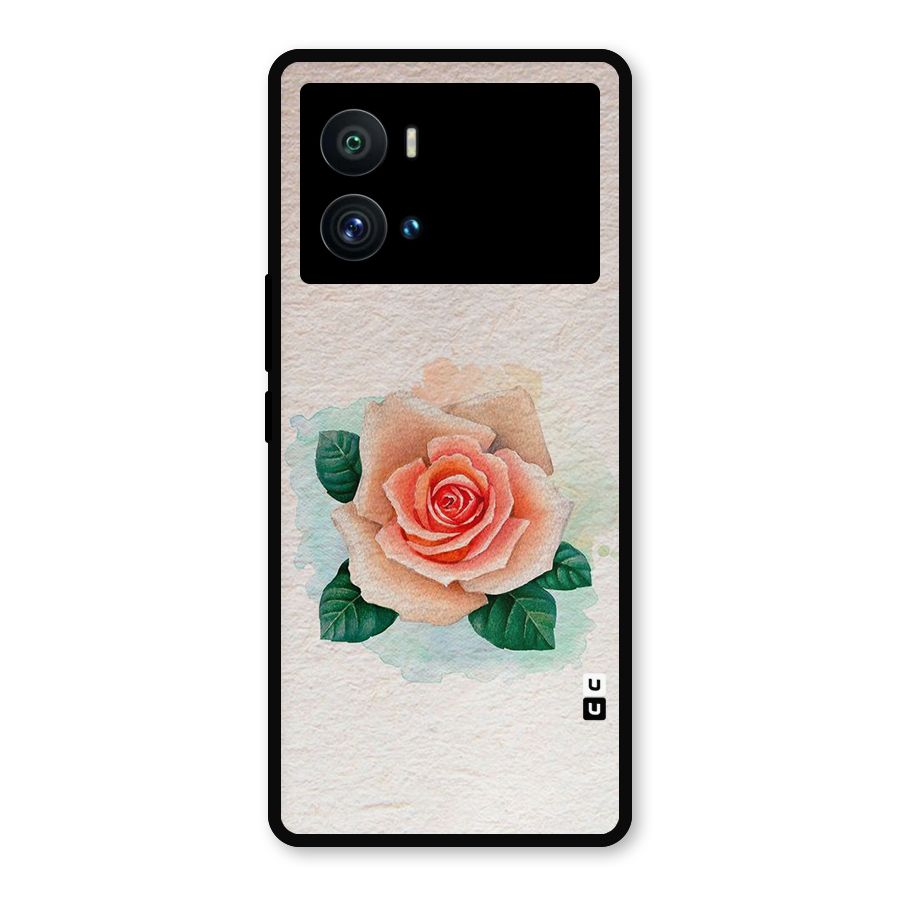 Flower Water Art Metal Back Case for iQOO 9 Pro