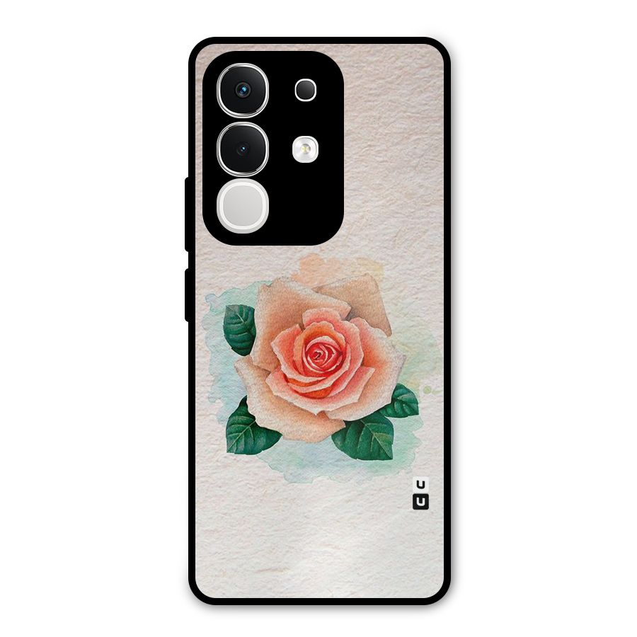 Flower Water Art Metal Back Case for iQOO Z10x