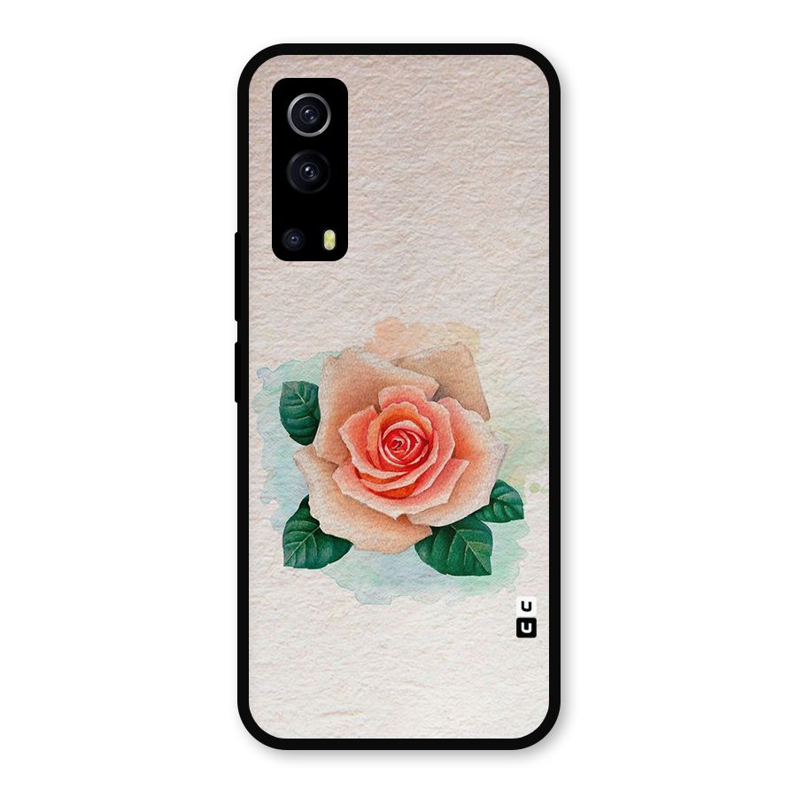 Flower Water Art Metal Back Case for iQOO Z3