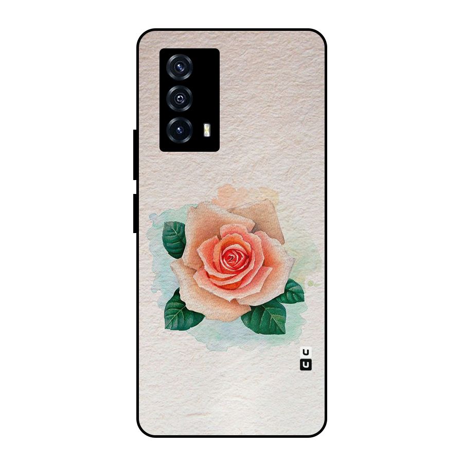 Flower Water Art Metal Back Case for iQOO Z5