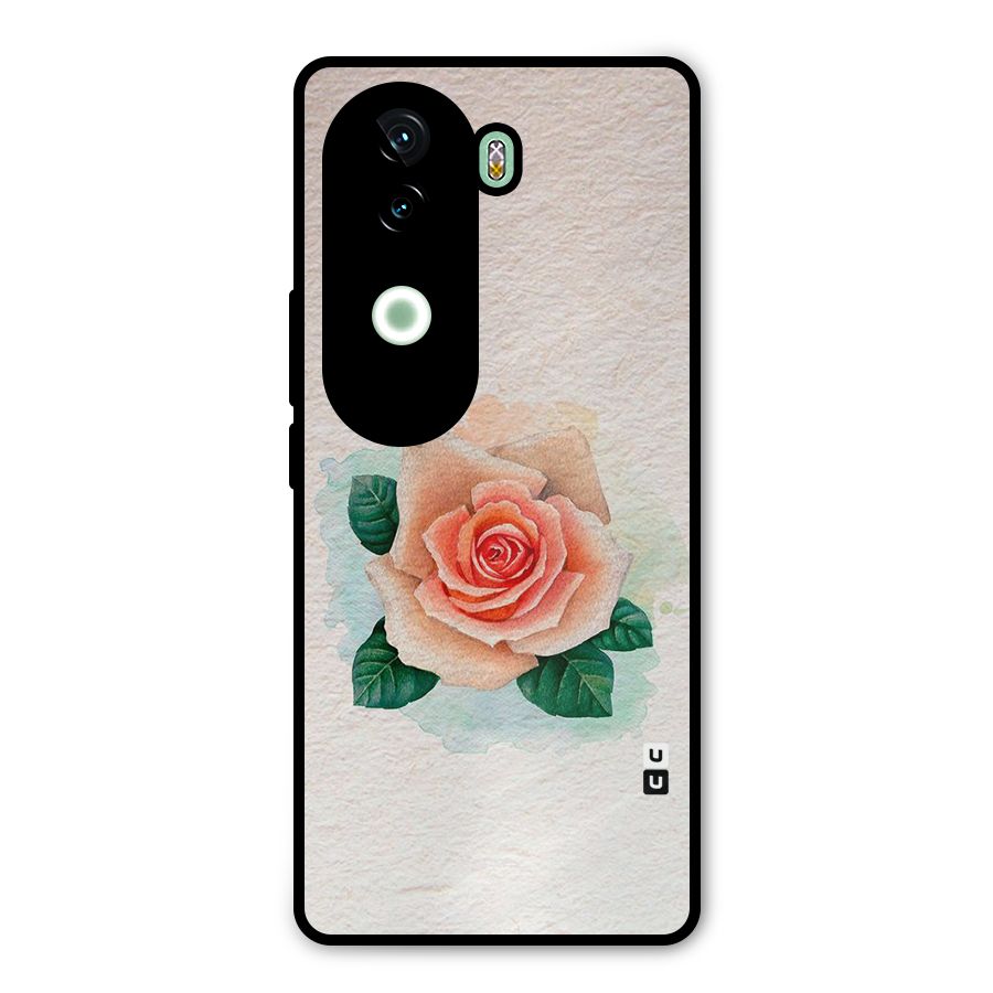 Flower Water Art Metal Back Case for iQOO Z9s
