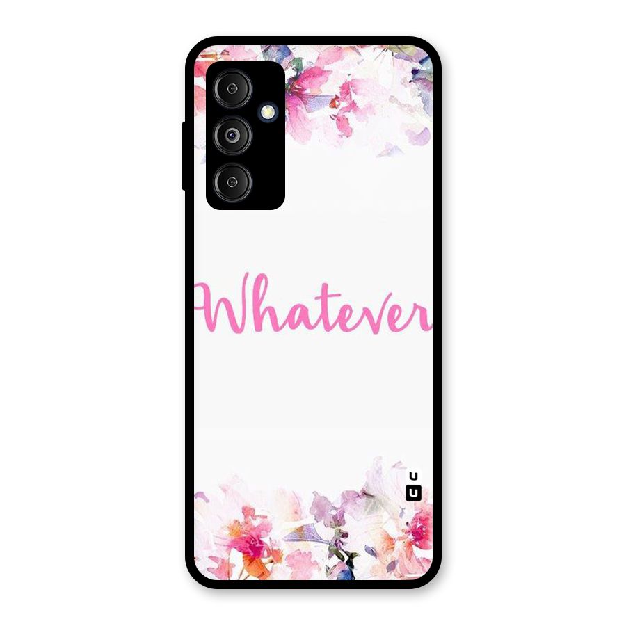 Flower Whatever Glass Back Case for Galaxy M14 5G