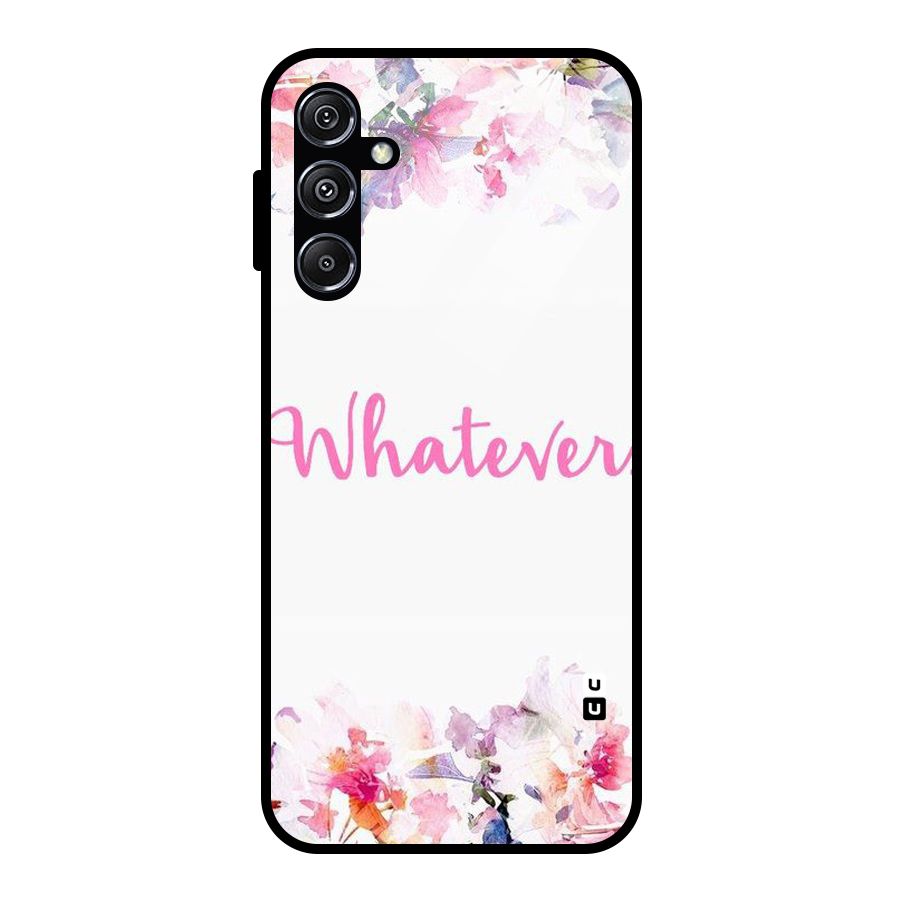 Flower Whatever Glass Back Case for Galaxy M34 5G