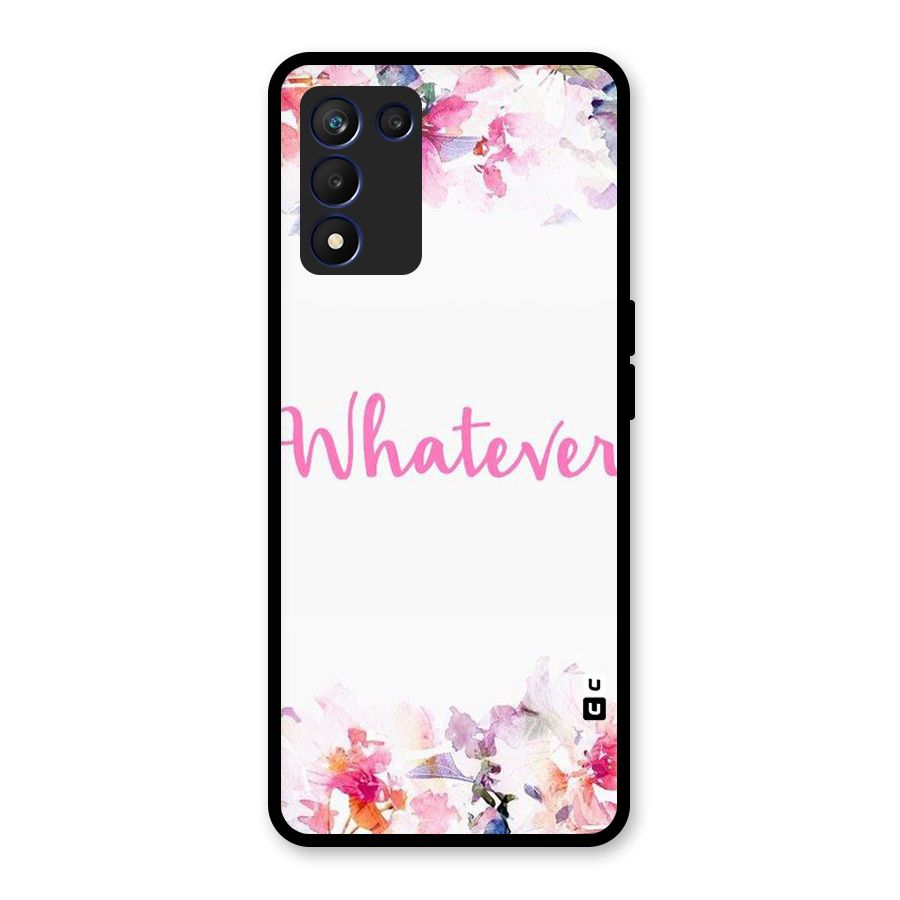 Flower Whatever Glass Back Case for Realme 9 5G Speed