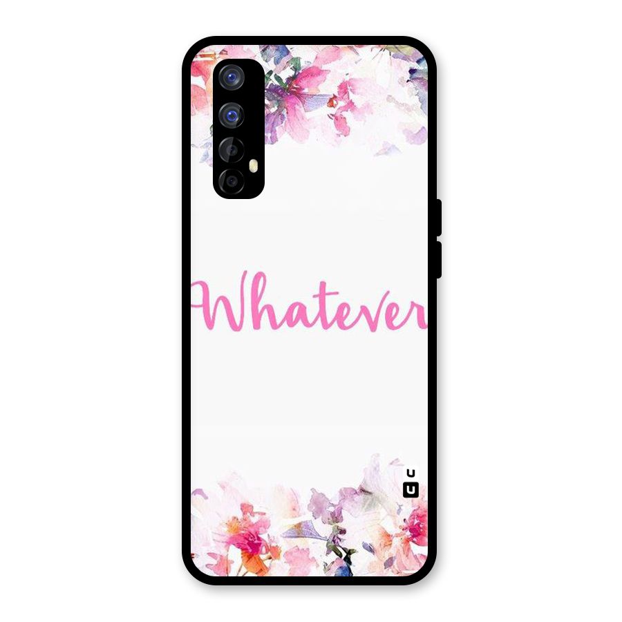 Flower Whatever Glass Back Case for Realme Narzo 20 Pro