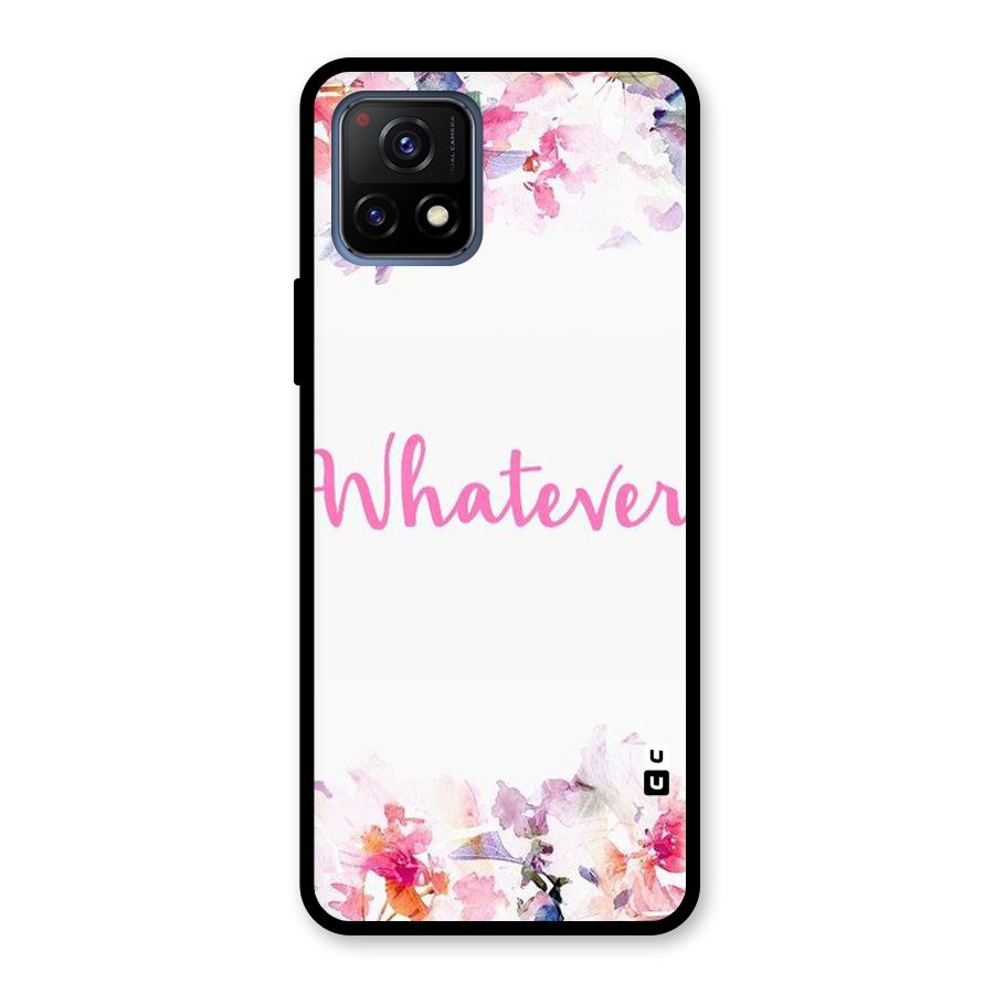 Flower Whatever Glass Back Case for Vivo Y72 5G