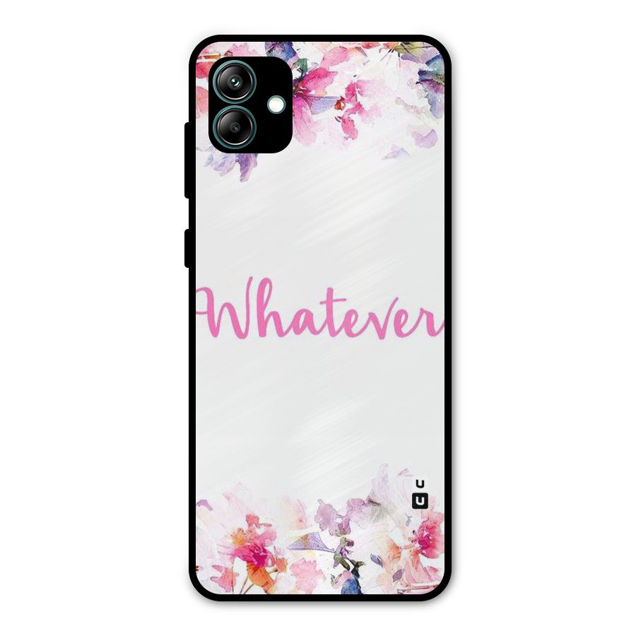 Flower Whatever Metal Back Case for Galaxy A04