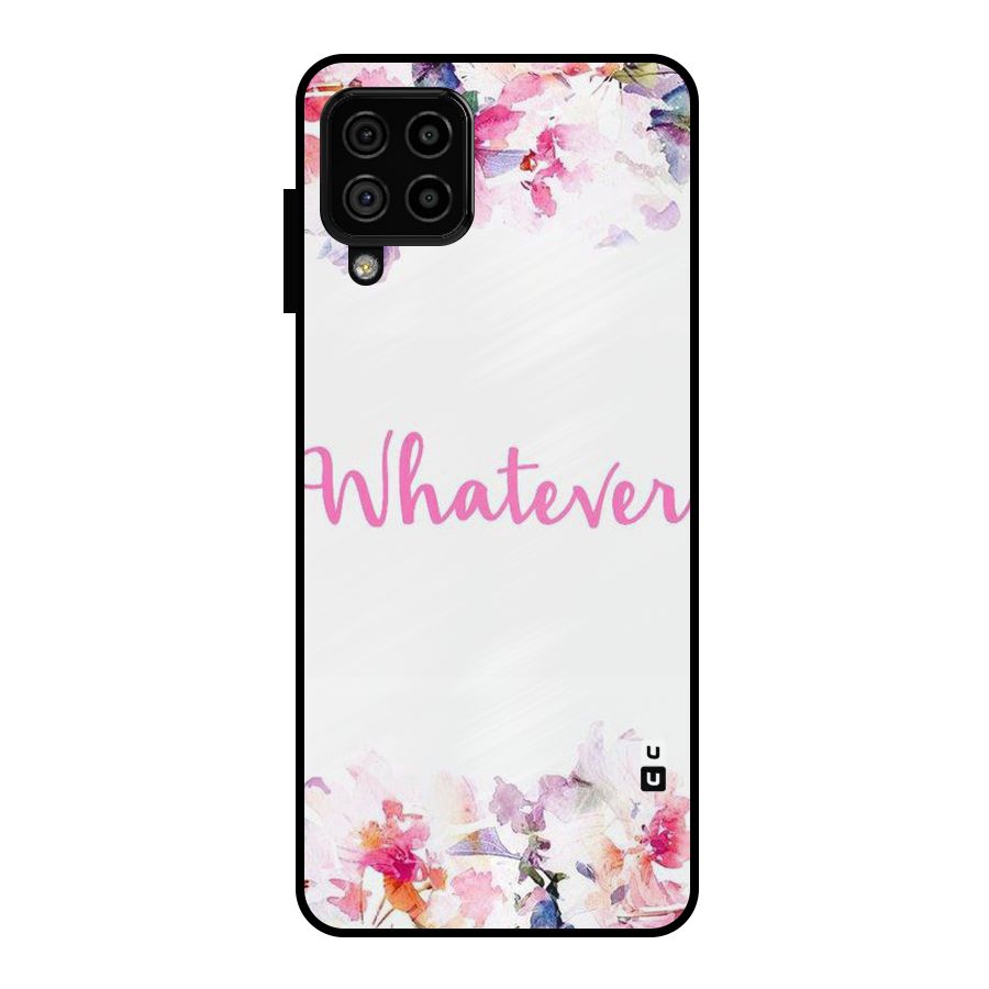 Flower Whatever Metal Back Case for Galaxy A22 4G