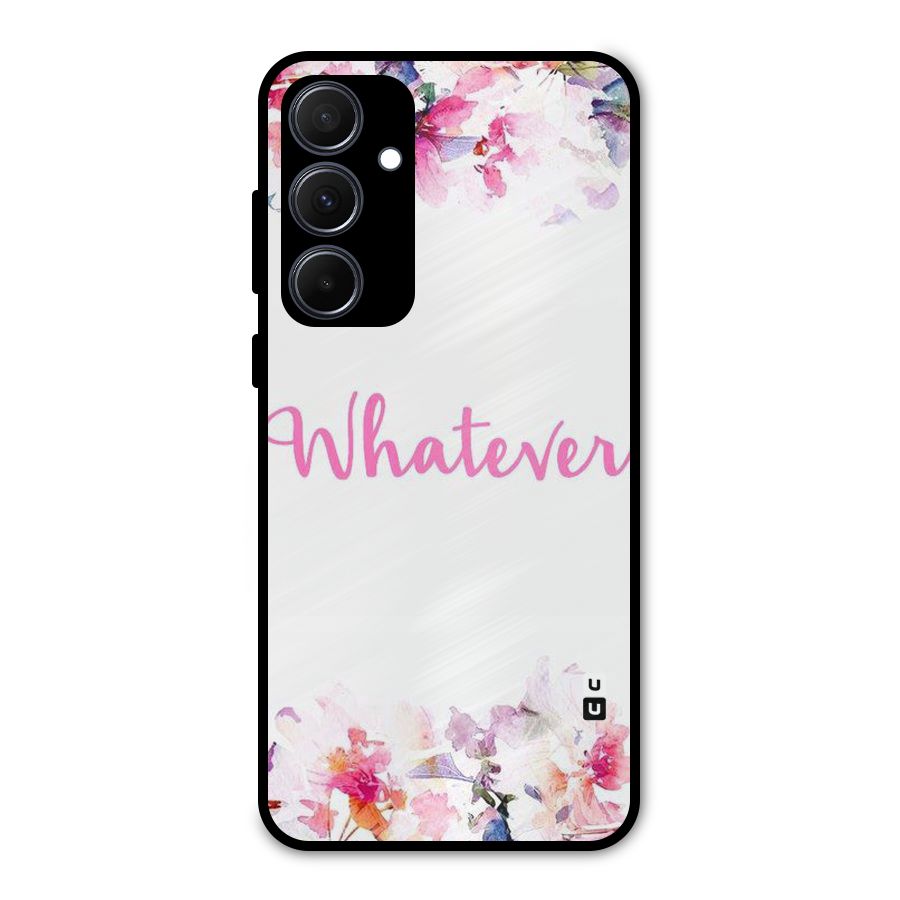 Flower Whatever Metal Back Case for Galaxy A35