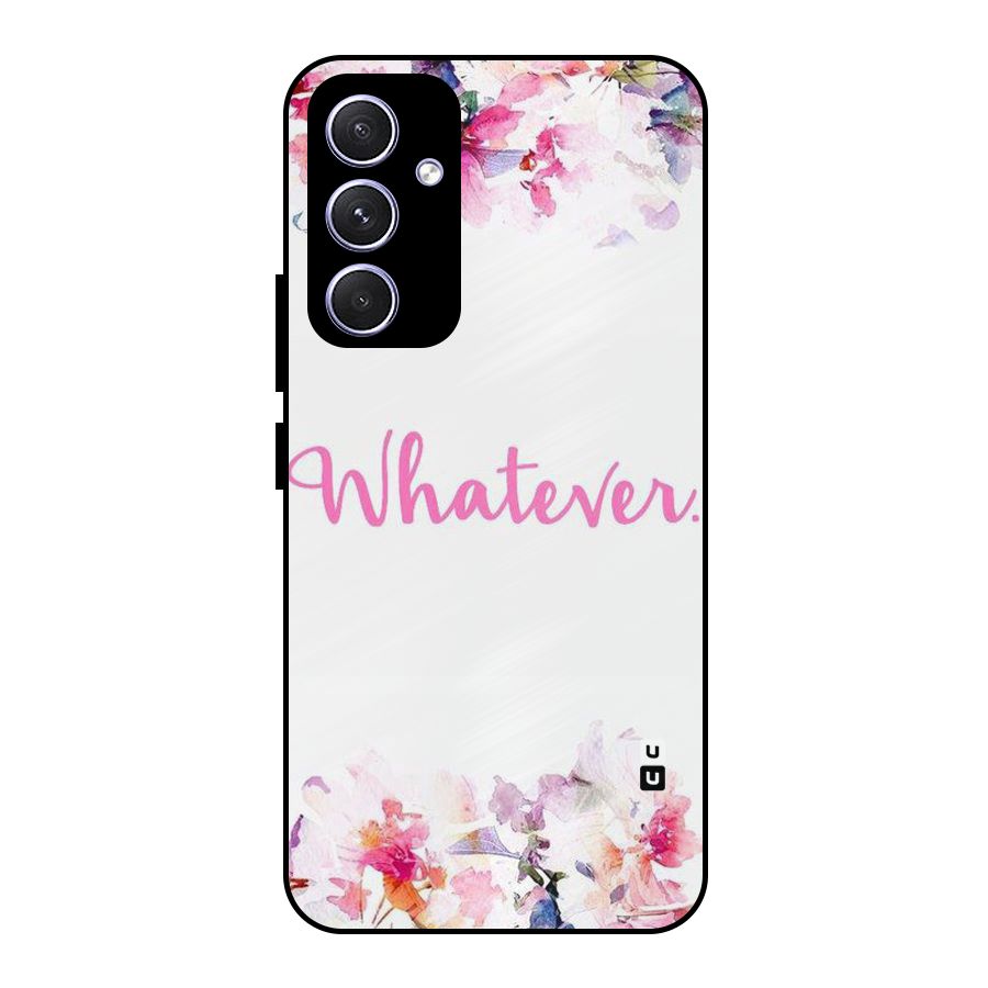 Flower Whatever Metal Back Case for Galaxy A54