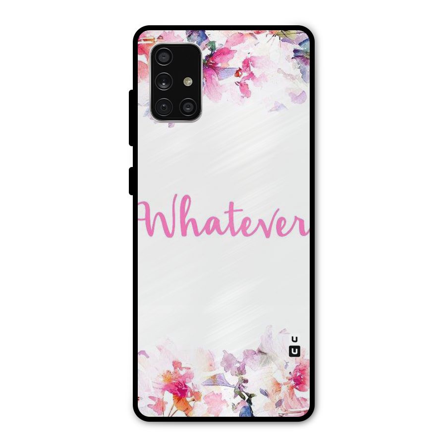 Flower Whatever Metal Back Case for Galaxy A71