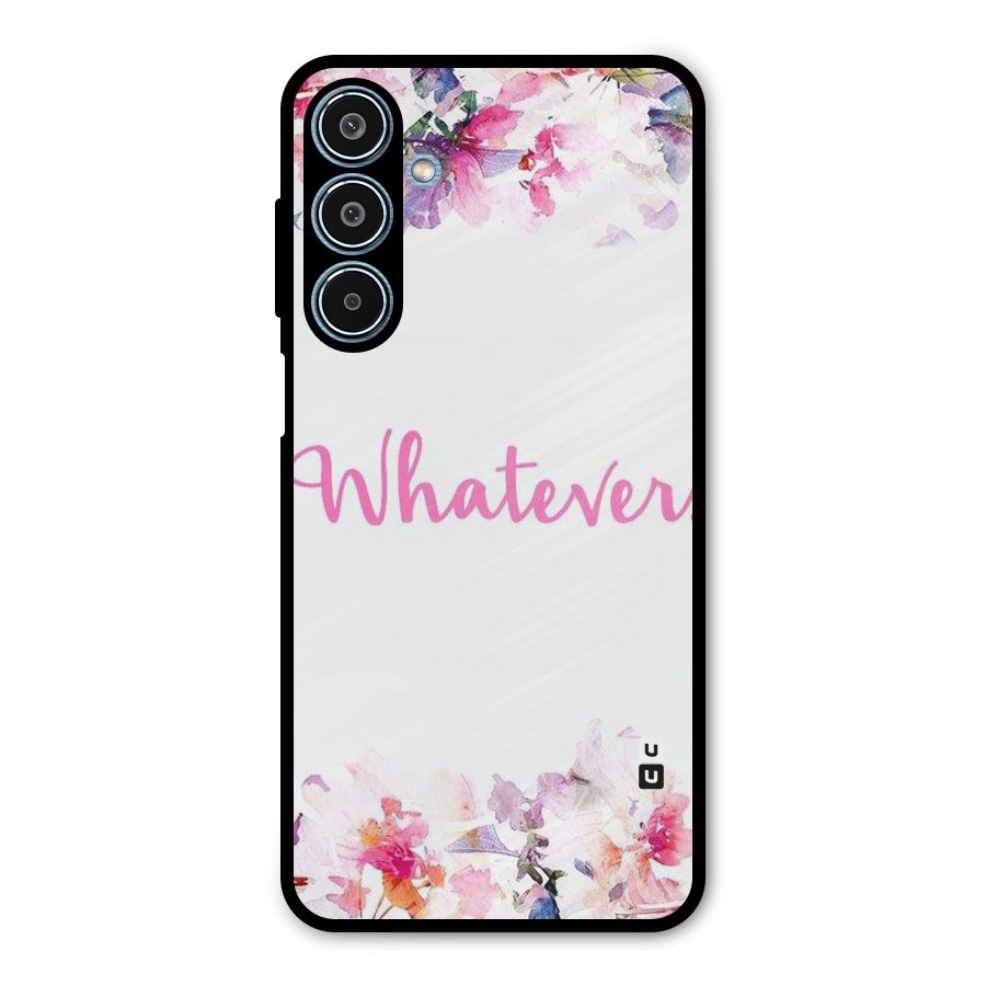 Flower Whatever Metal Back Case for Galaxy M35