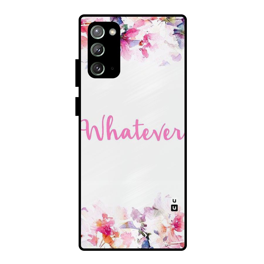Flower Whatever Metal Back Case for Galaxy Note 20