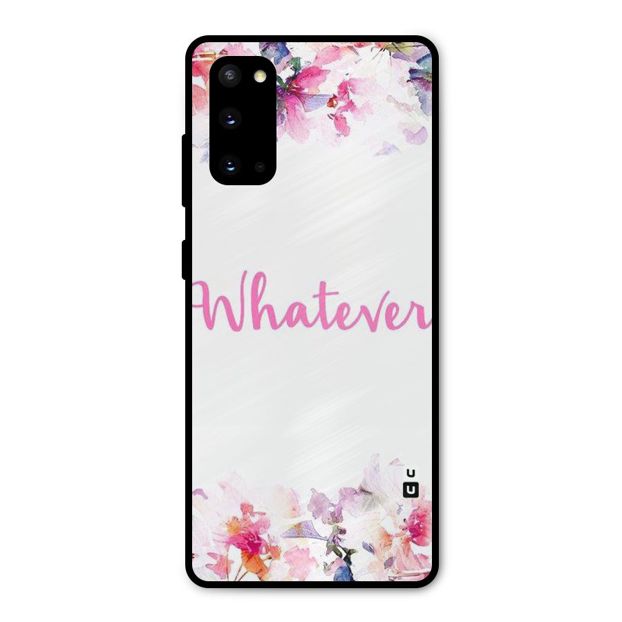 Flower Whatever Metal Back Case for Galaxy S20