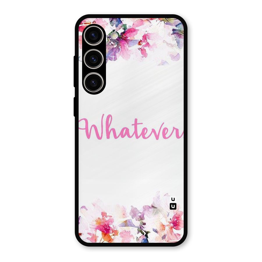 Flower Whatever Metal Back Case for Galaxy S23 Plus