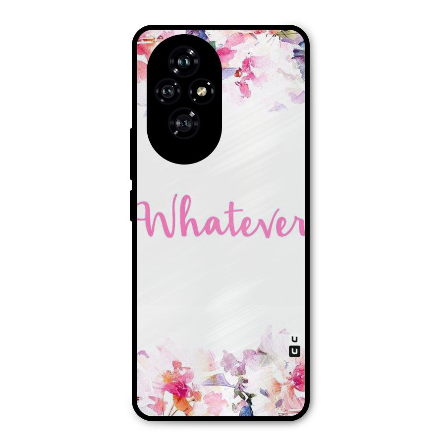 Flower Whatever Metal Back Case for Honor 200
