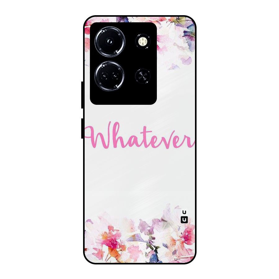 Flower Whatever Metal Back Case for Infinix Note 30 5G