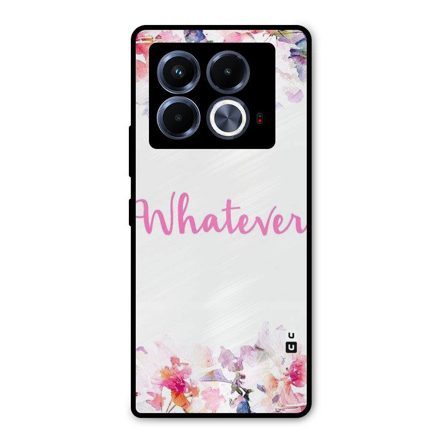 Flower Whatever Metal Back Case for Infinix Note 40 5G