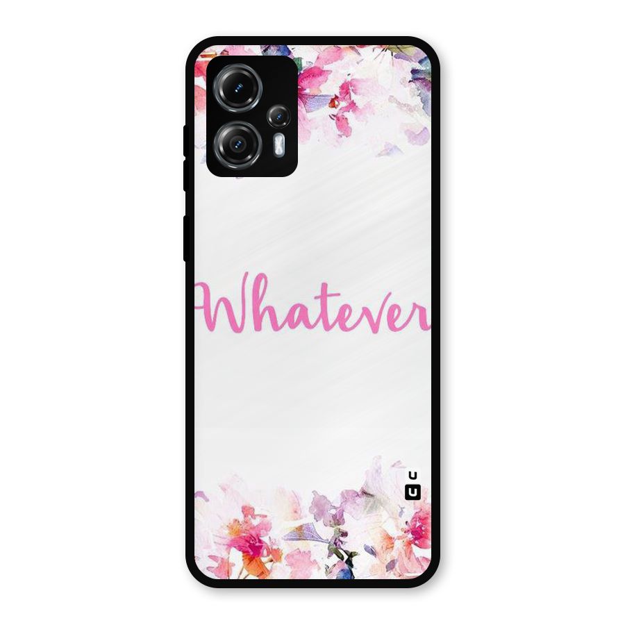 Flower Whatever Metal Back Case for Moto G13