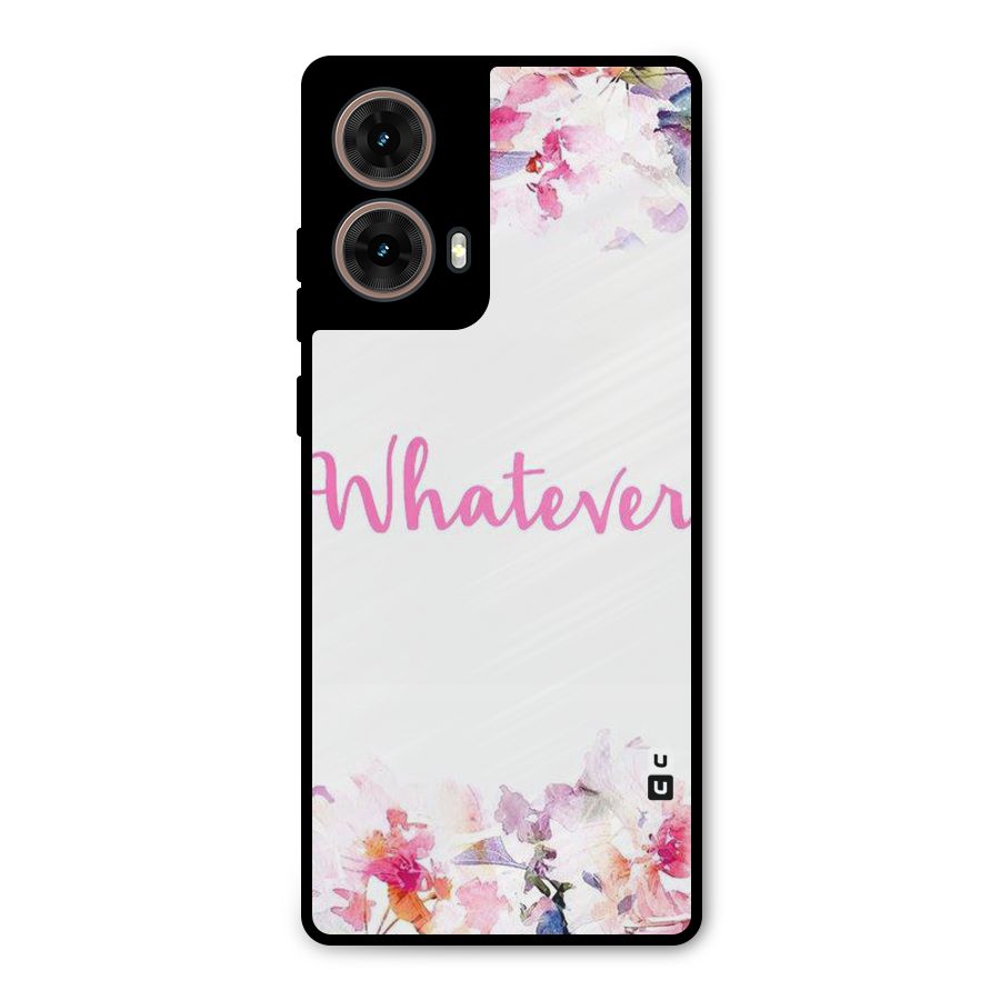 Flower Whatever Metal Back Case for Moto G85