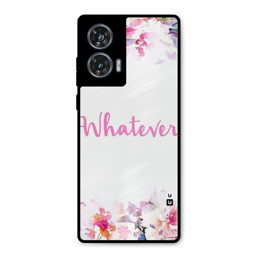 Flower Whatever Metal Back Case for Motorola Edge 50 Fusion