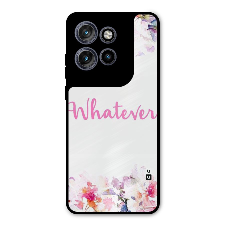 Flower Whatever Metal Back Case for Motorola Edge 50 Neo