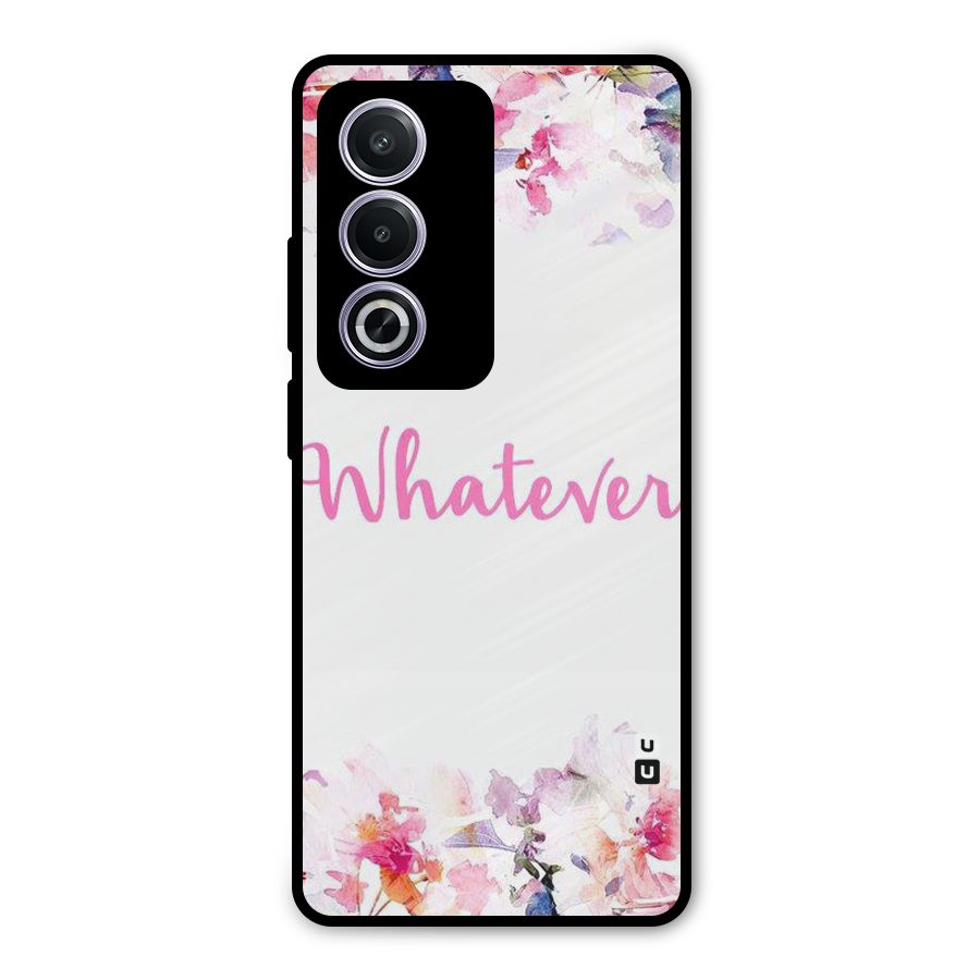 Flower Whatever Metal Back Case for Oppo A3 Pro