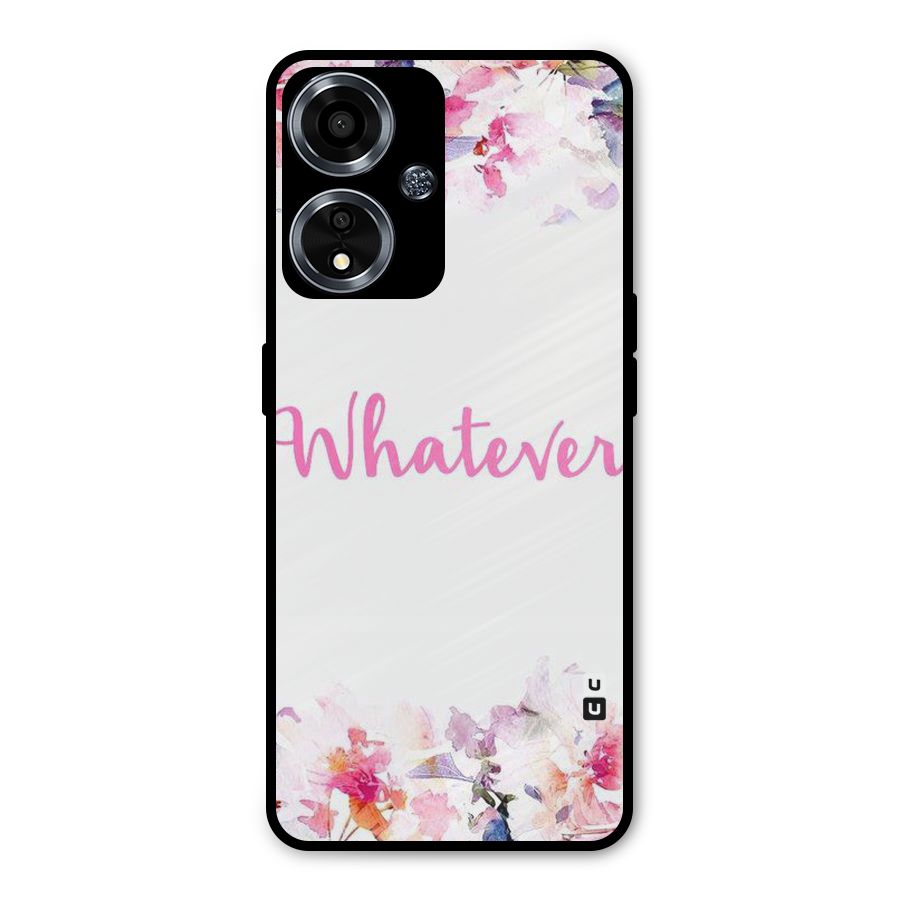 Flower Whatever Metal Back Case for Oppo A59