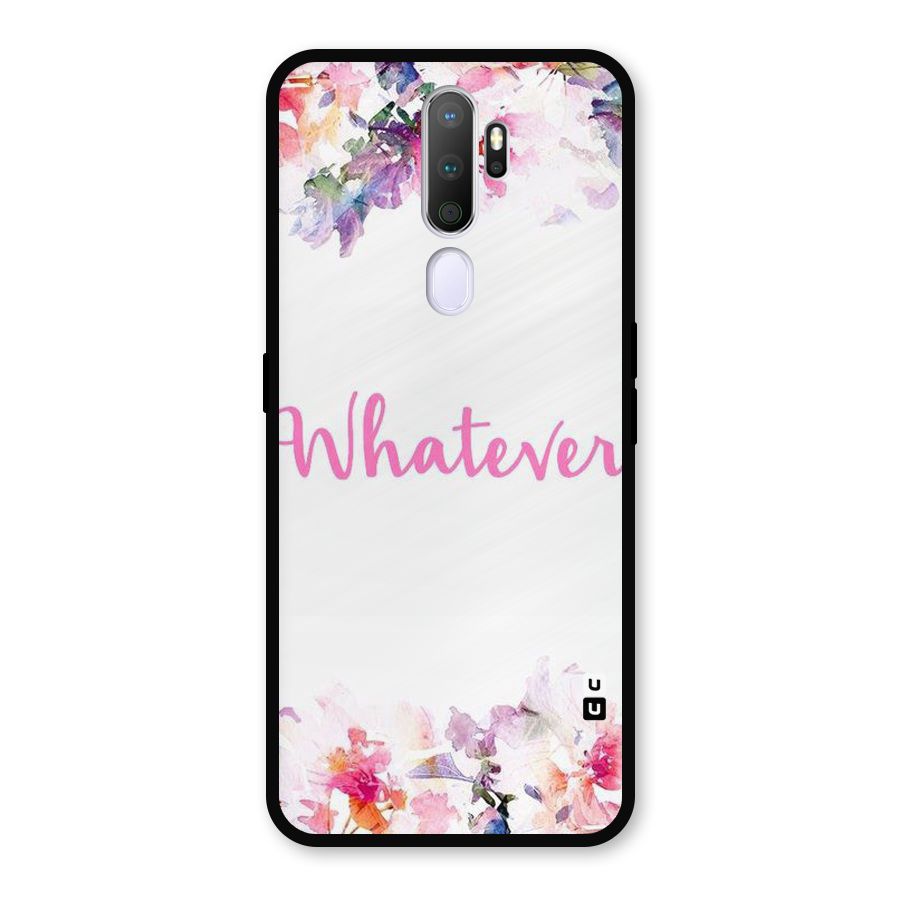 Flower Whatever Metal Back Case for Oppo A5 (2020)