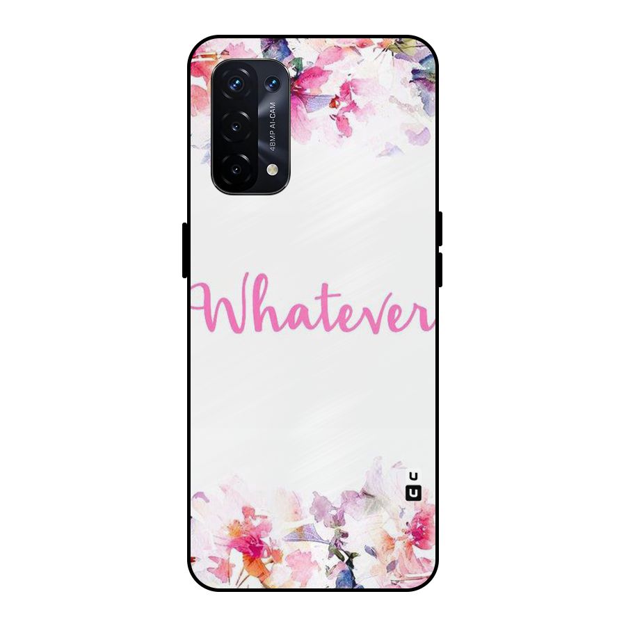 Flower Whatever Metal Back Case for Oppo A74 5G