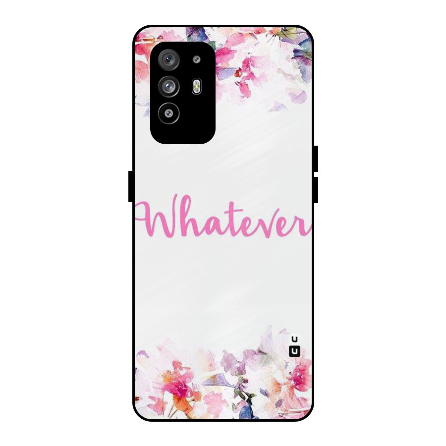 Flower Whatever Metal Back Case for Oppo F19 Pro Plus 5G