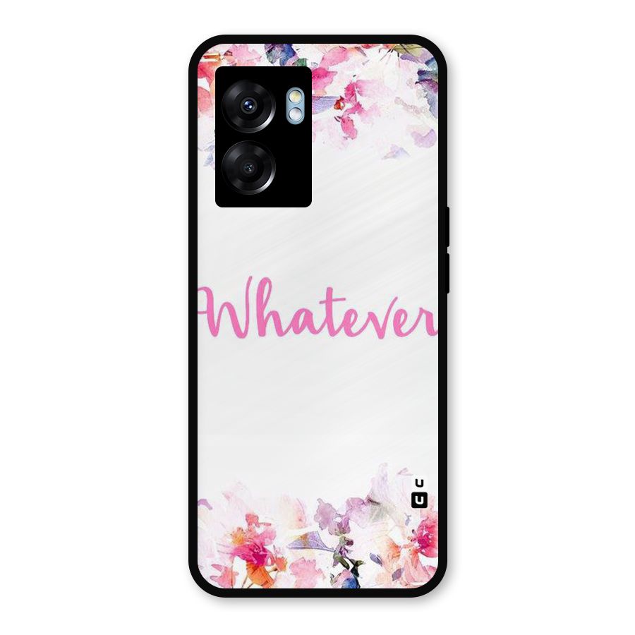 Flower Whatever Metal Back Case for Oppo K10 (5G)