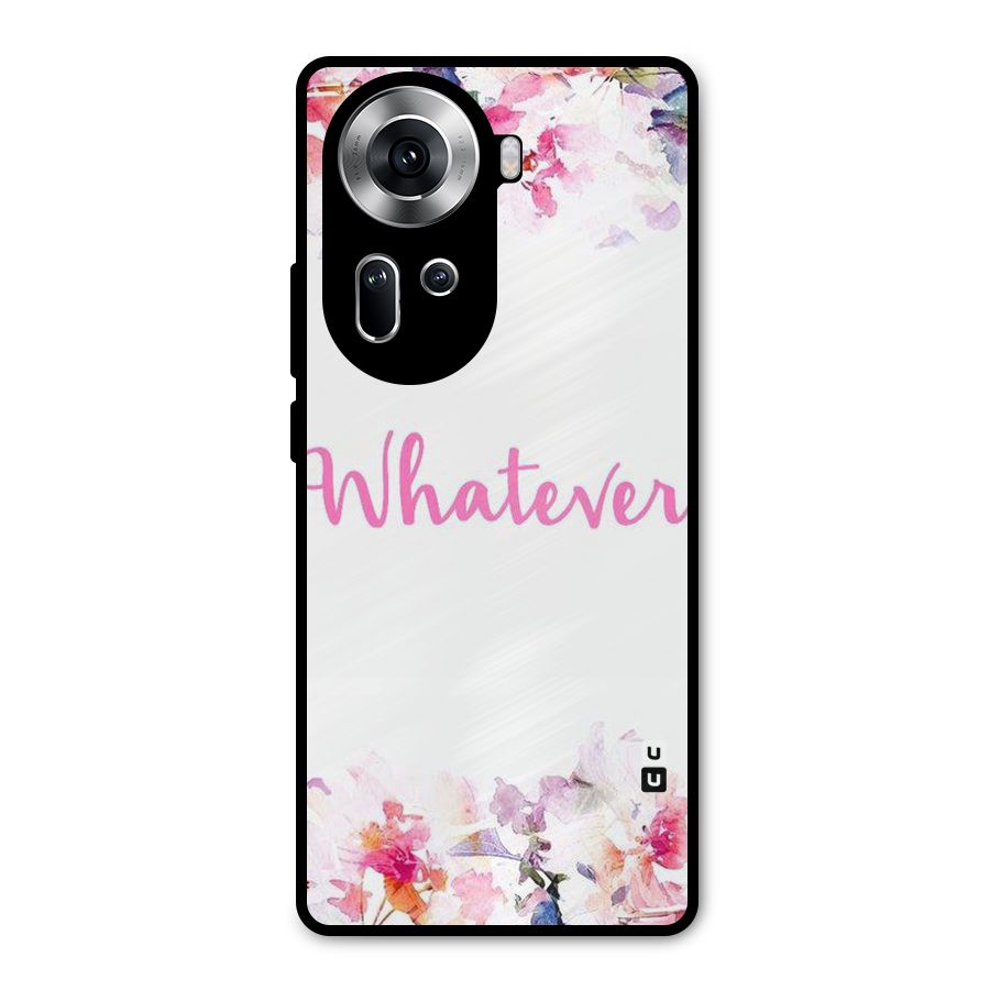Flower Whatever Metal Back Case for Oppo Reno11 5G