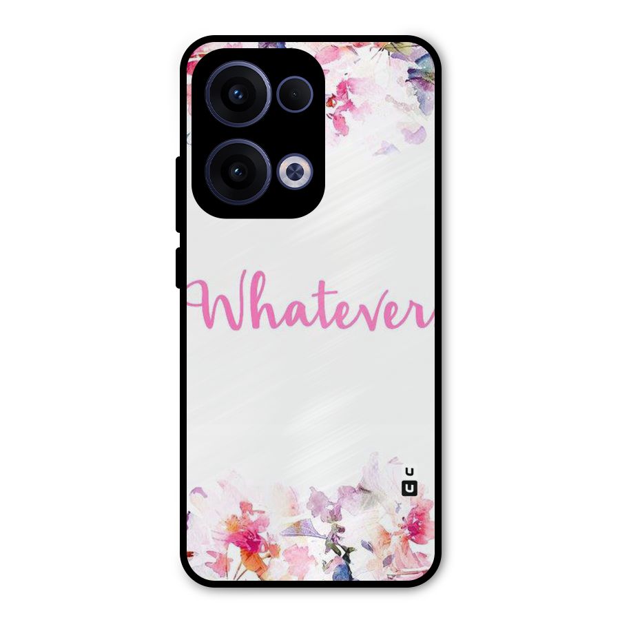 Flower Whatever Metal Back Case for Oppo Reno13