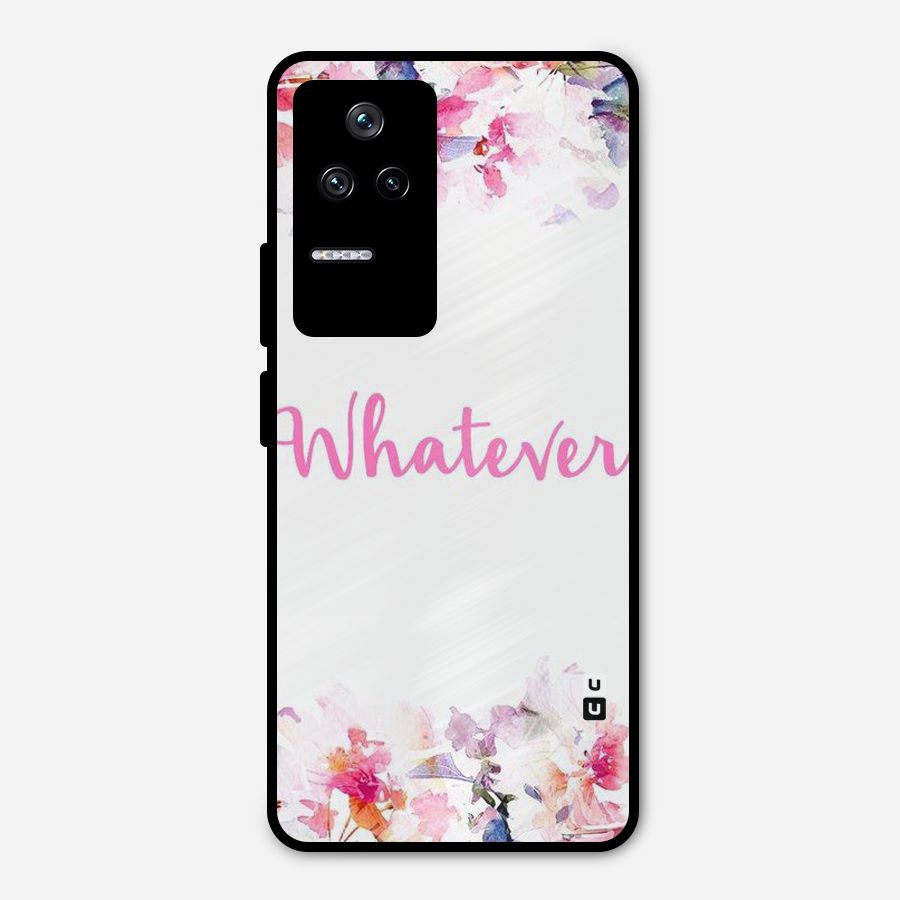 Flower Whatever Metal Back Case for Poco F4 5G