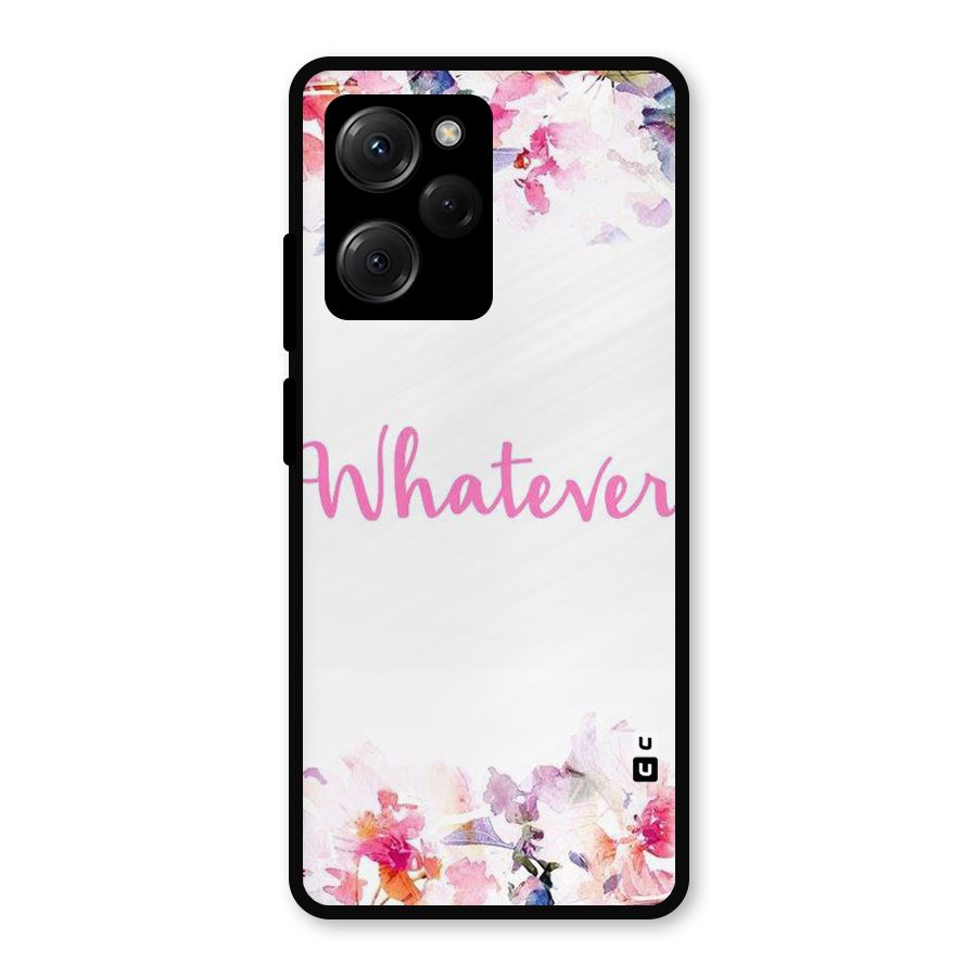 Flower Whatever Metal Back Case for Poco X5 Pro