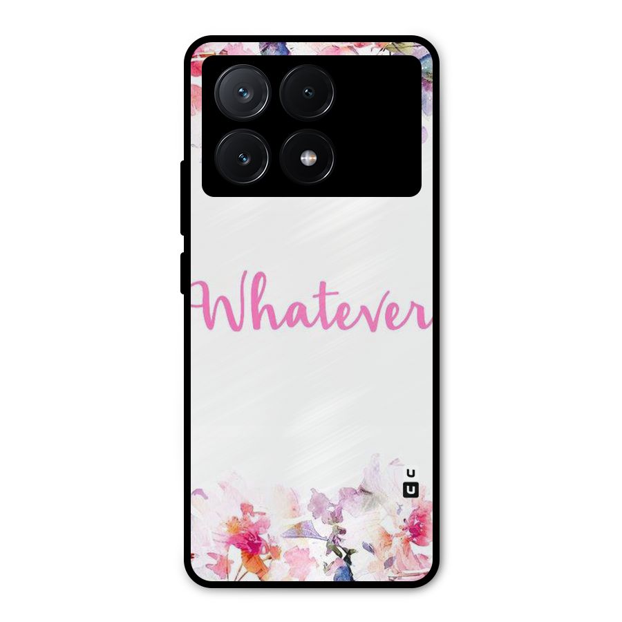 Flower Whatever Metal Back Case for Poco X6 Pro