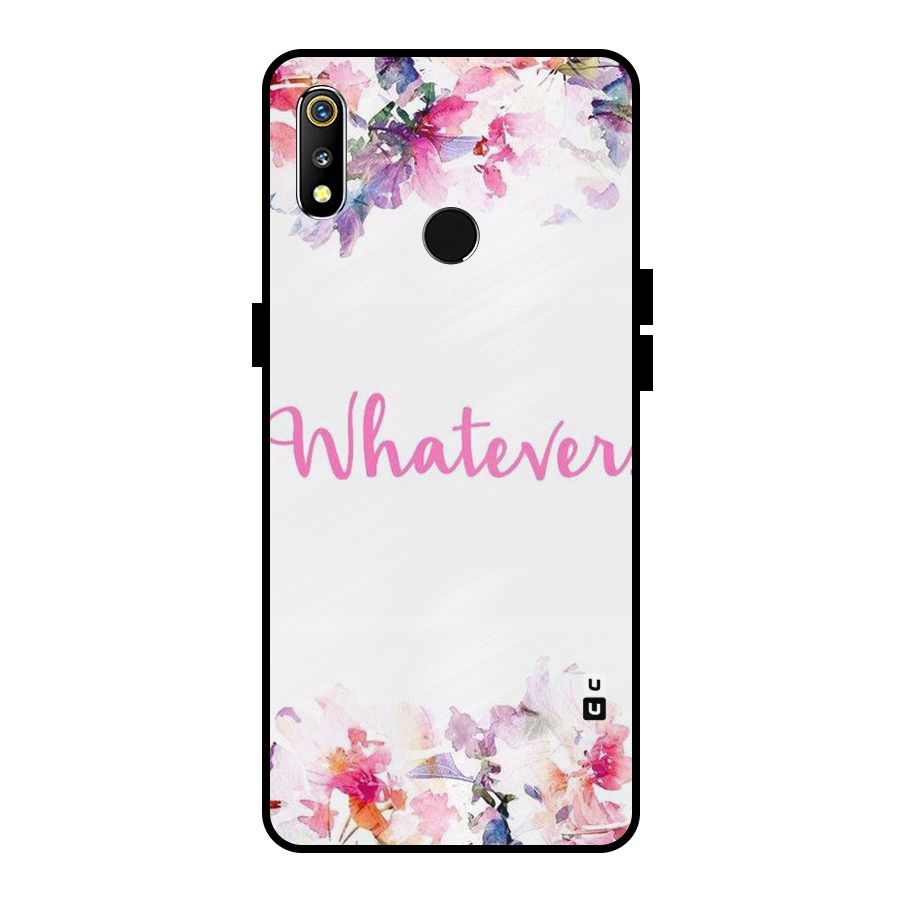 Flower Whatever Metal Back Case for Realme 3i