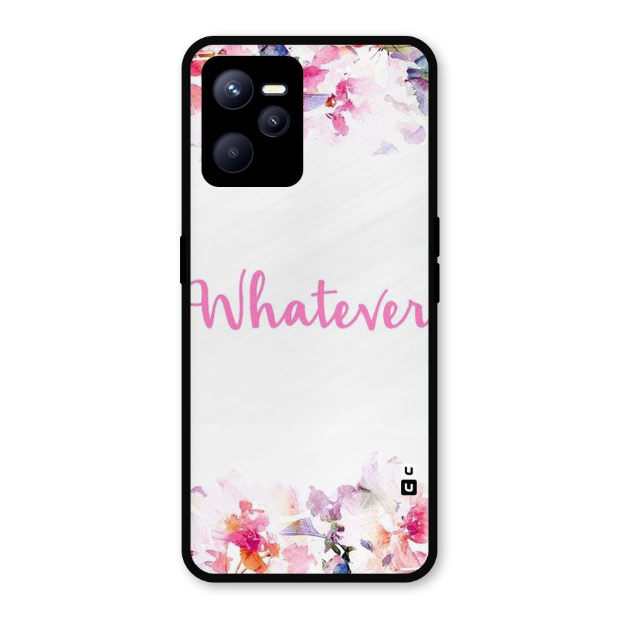 Flower Whatever Metal Back Case for Realme C35