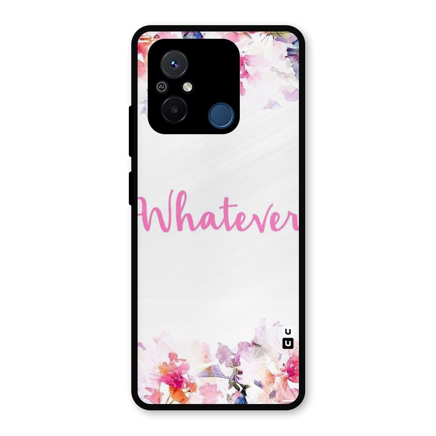 Flower Whatever Metal Back Case for Redmi 12C