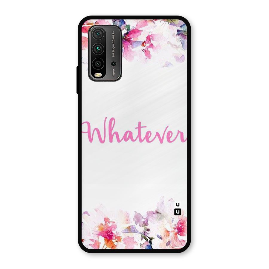 Flower Whatever Metal Back Case for Redmi 9 Power