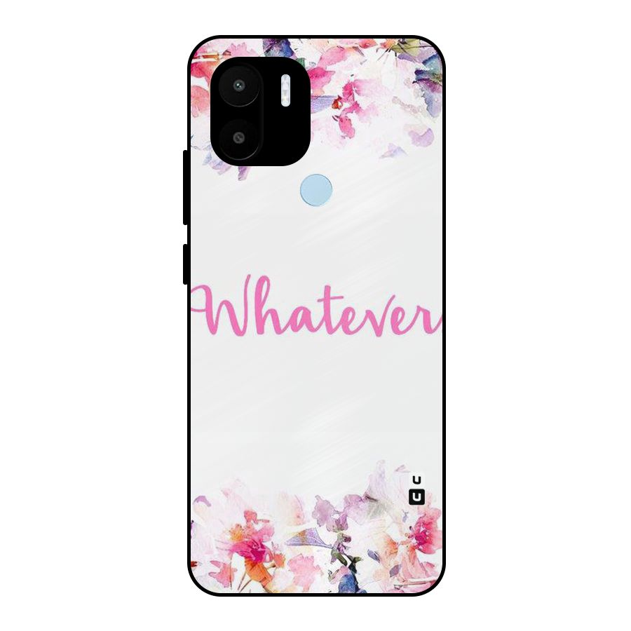 Flower Whatever Metal Back Case for Redmi A1+