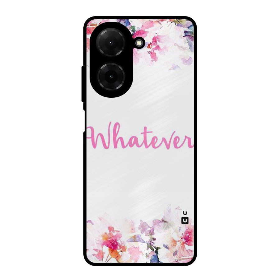 Flower Whatever Metal Back Case for Redmi A5 4G