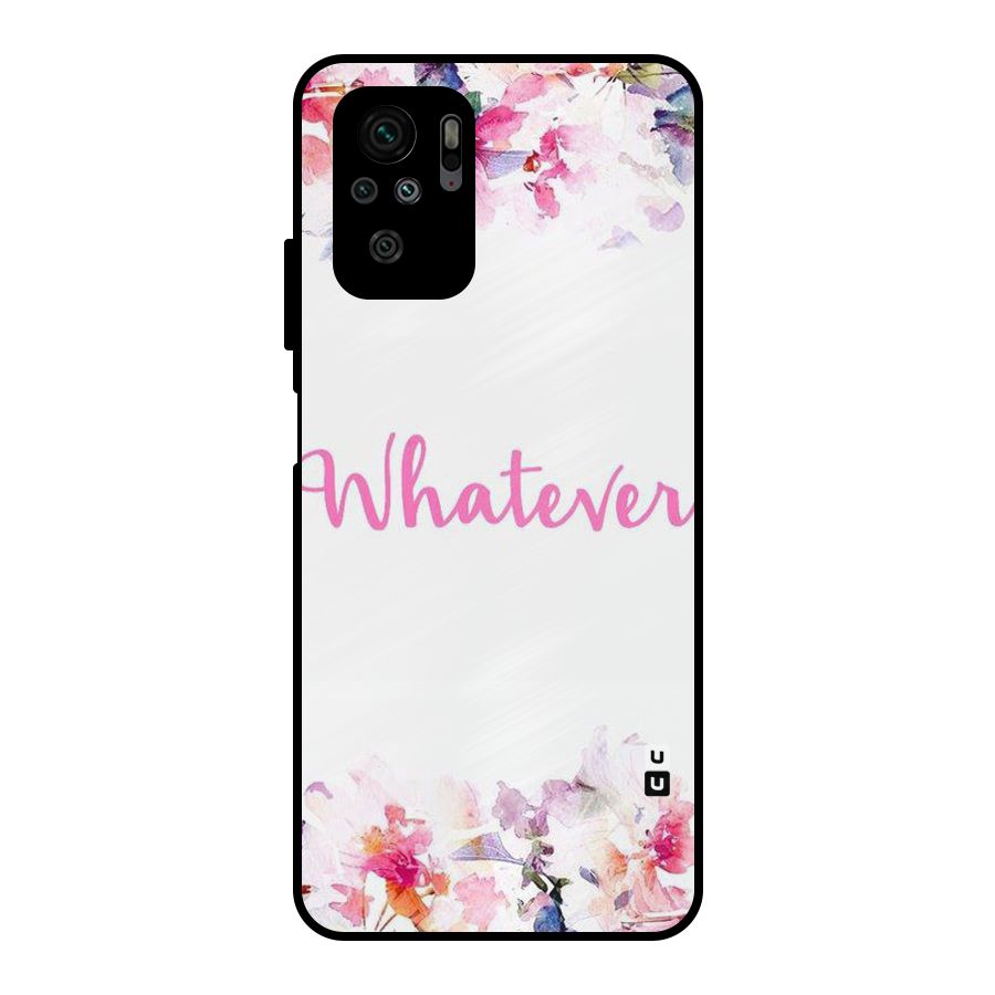 Flower Whatever Metal Back Case for Redmi Note 10S