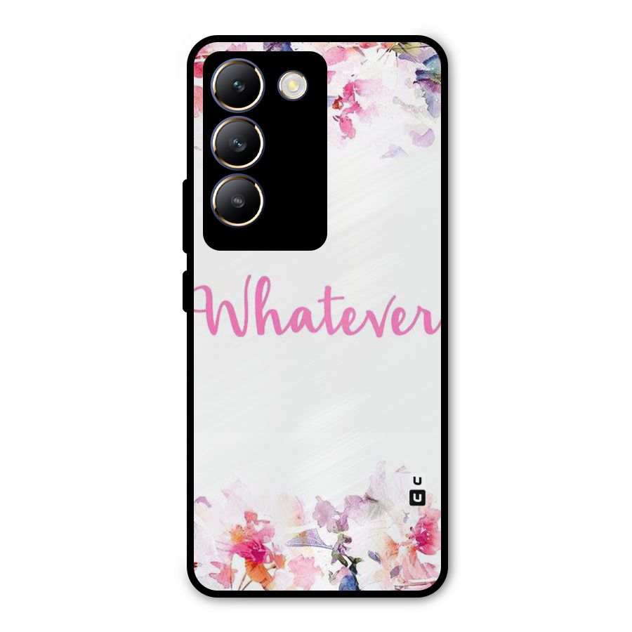 Flower Whatever Metal Back Case for Vivo T3 5G