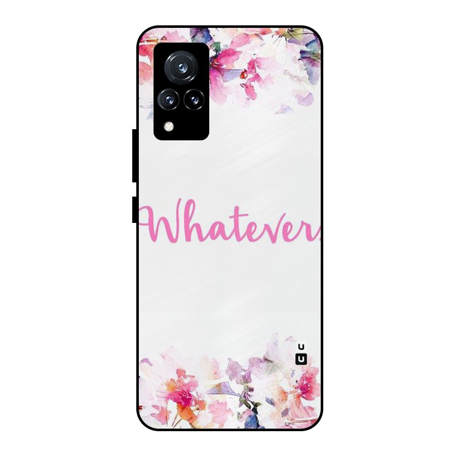 Flower Whatever Metal Back Case for Vivo V21 5G